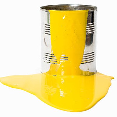 Spilled Yellow Paint Bucket from Perge Carpet & Floors in Wheaton, MD